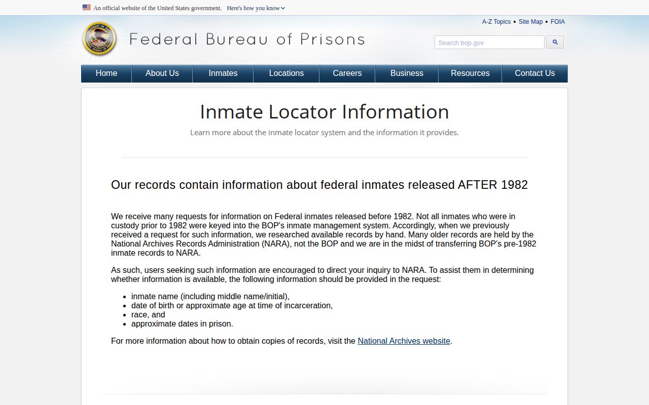 Federal BOP release date interpretation for Marshall County custody research